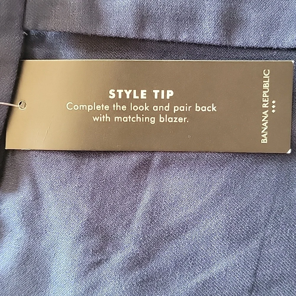Women's Banana Republic Wide‎ Leg Pants, Navy, Size 10, NWT